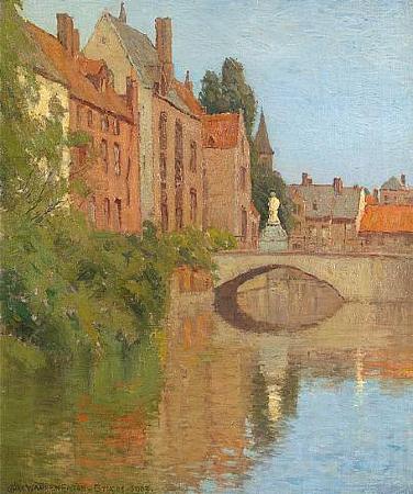 Charles Warren Eaton Bruges France oil painting art